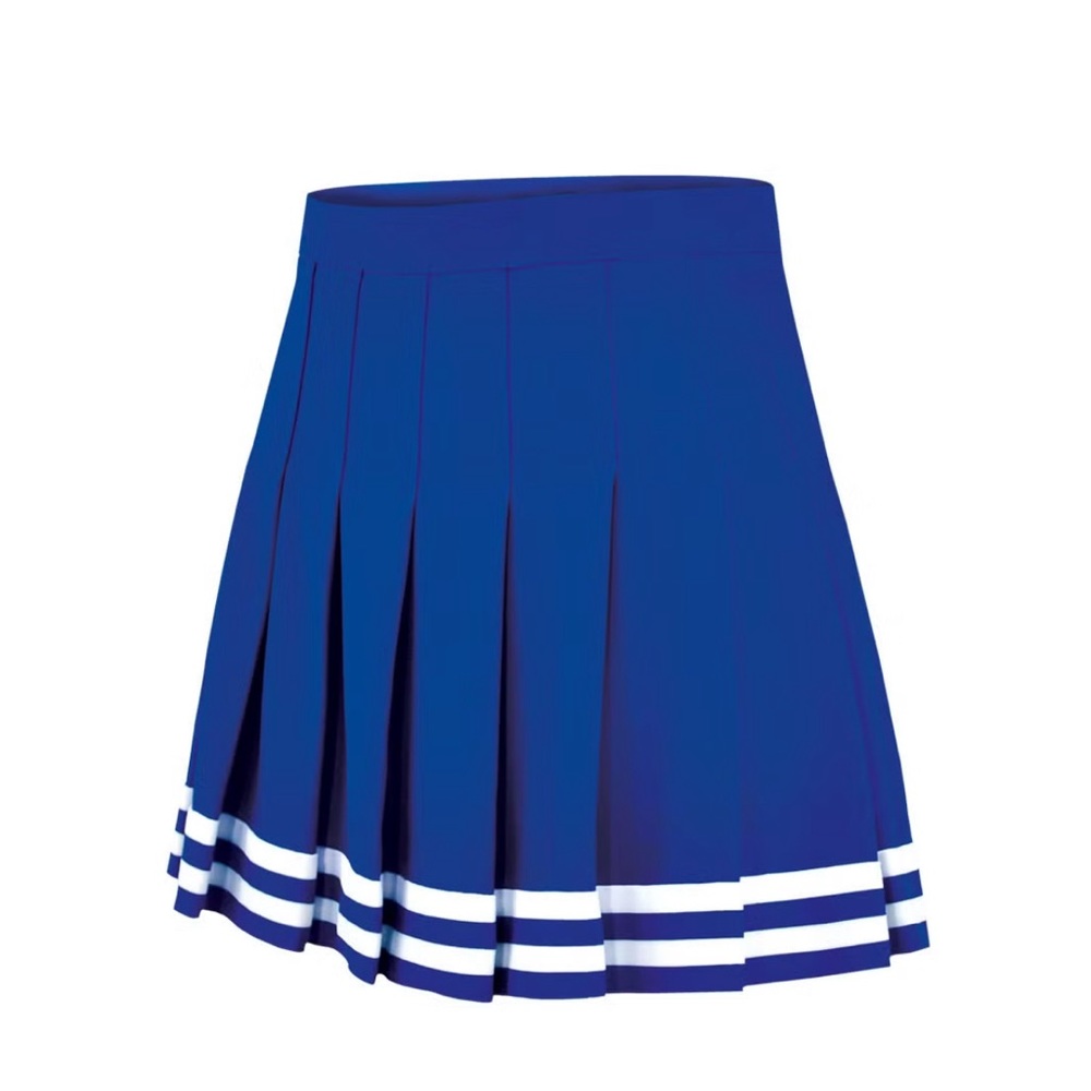 NWT Pleated Cheer Skirt Royal Blue